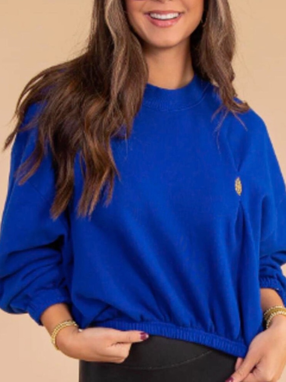 SOLDFree people movement start to finish bubble sweatshirt NWT